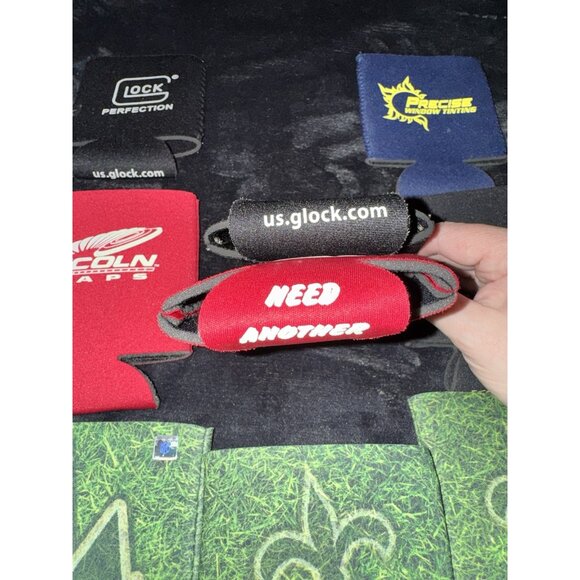 10 Piece Lot Of Beer Soda Can Koozie Lot Glock New Orleans Saints Modelo - Picture 5 of 6